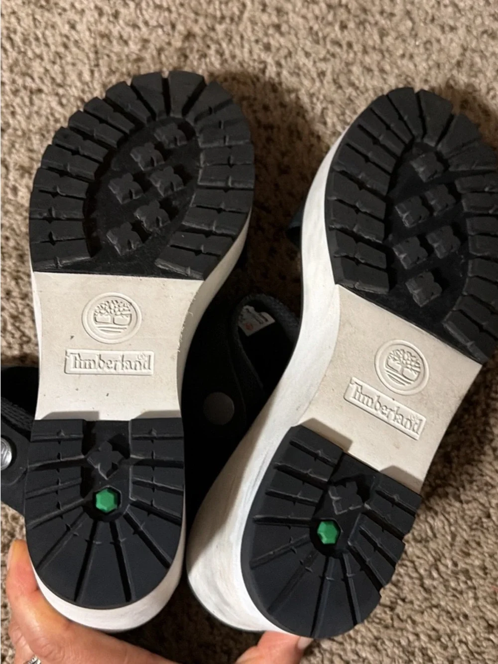 Women's Black Platform Slide Sandals with White Wedge